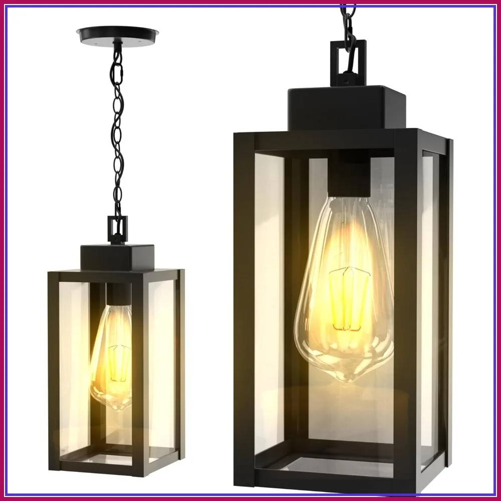 Waterproof Outdoor Pendant Light 2-Pack, Anti-Rust Hanging Porch Light for Patio Garage
Waterproof Outdoor Pendant Light 2-Pack, Anti-Rust Hanging Porch Light for Patio Garage