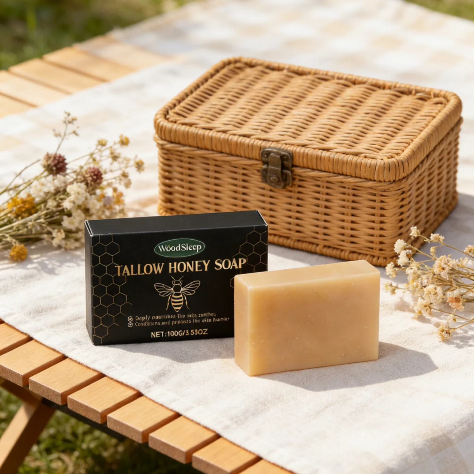 WoodSleep Tallow Honey Soap Deep Nourishment Soothing Barrier Protection Enhance Skin Moisturizing Gentle Formula Body Care Soap
WoodSleep Tallow Honey Soap Deep Nourishment Soothing Barrier Protection Enhance Skin Moisturizing Gentle Formula Body Care Soap