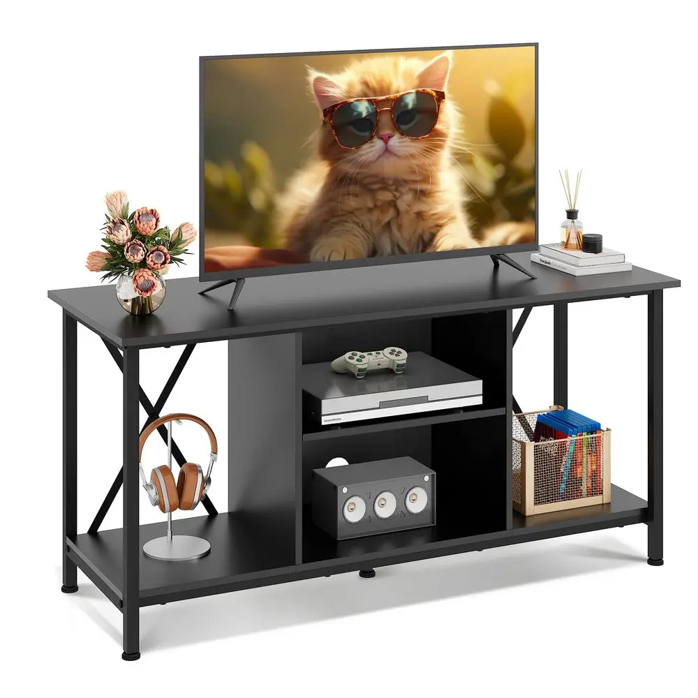 Industrial TV Stand for up to 45 inch TV, HeavyDuty Metal Frame Entertainment Center, Compact Media Console with Adjustable She
Industrial TV Stand for up to 45 inch TV, HeavyDuty Metal Frame Entertainment Center, Compact Media Console with Adjustable She
