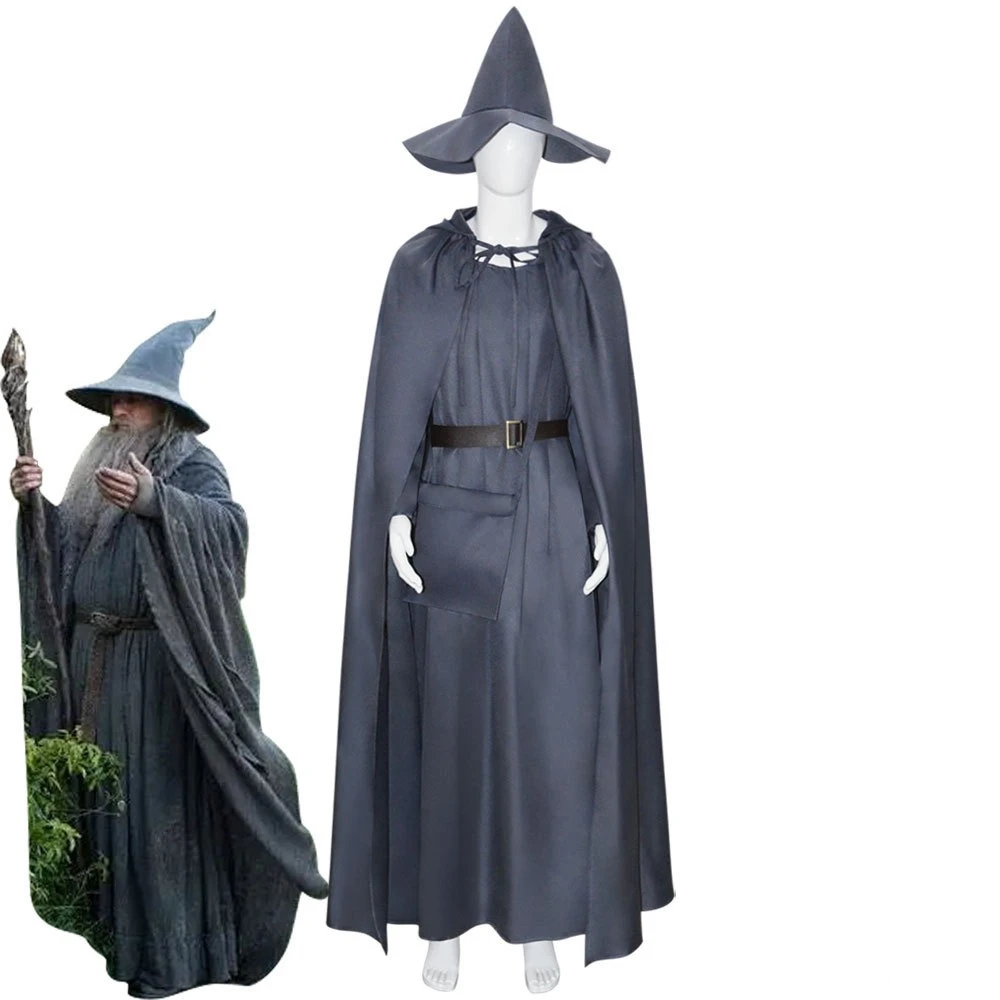 Gandalf Cosplay Costume Clothing Cloak Hat Movie Sorcerer Role Play Uniform Accessories Halloween Christmas Carnival Full Set
Gandalf Cosplay Costume Clothing Cloak Hat Movie Sorcerer Role Play Uniform Accessories Halloween Christmas Carnival Full Set