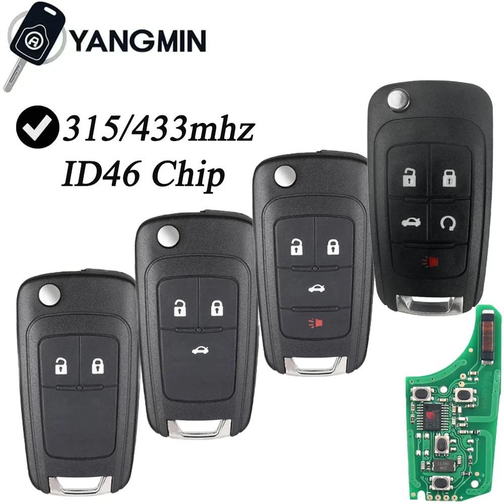 YANGMIN Flip Car Remote Key For Chevrolet Malibu Cruze Aveo Spark Sail Impala Equinox 315MHZ/433MHZ 2/3/4 BTN pcf9737E ID46 Chip
YANGMIN Flip Car Remote Key For Chevrolet Malibu Cruze Aveo Spark Sail Impala Equinox 315MHZ/433MHZ 2/3/4 BTN pcf9737E ID46 Chip