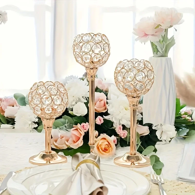 3pcs Crystal Candle Holder, Tabletop Polished Finish, Windproof Candle Holders for Home Decoration, Wedding Anniversary, Christmas Halloween Dinner Props, Birthday Gift, Family Theme Table Centerpiece
3pcs Crystal Candle Holder, Tabletop Polished Finish, Windproof Candle Holders for Home Decoration, Wedding Anniversary, Christmas Halloween Dinner Props, Birthday Gift, Family Theme Table Centerpiece