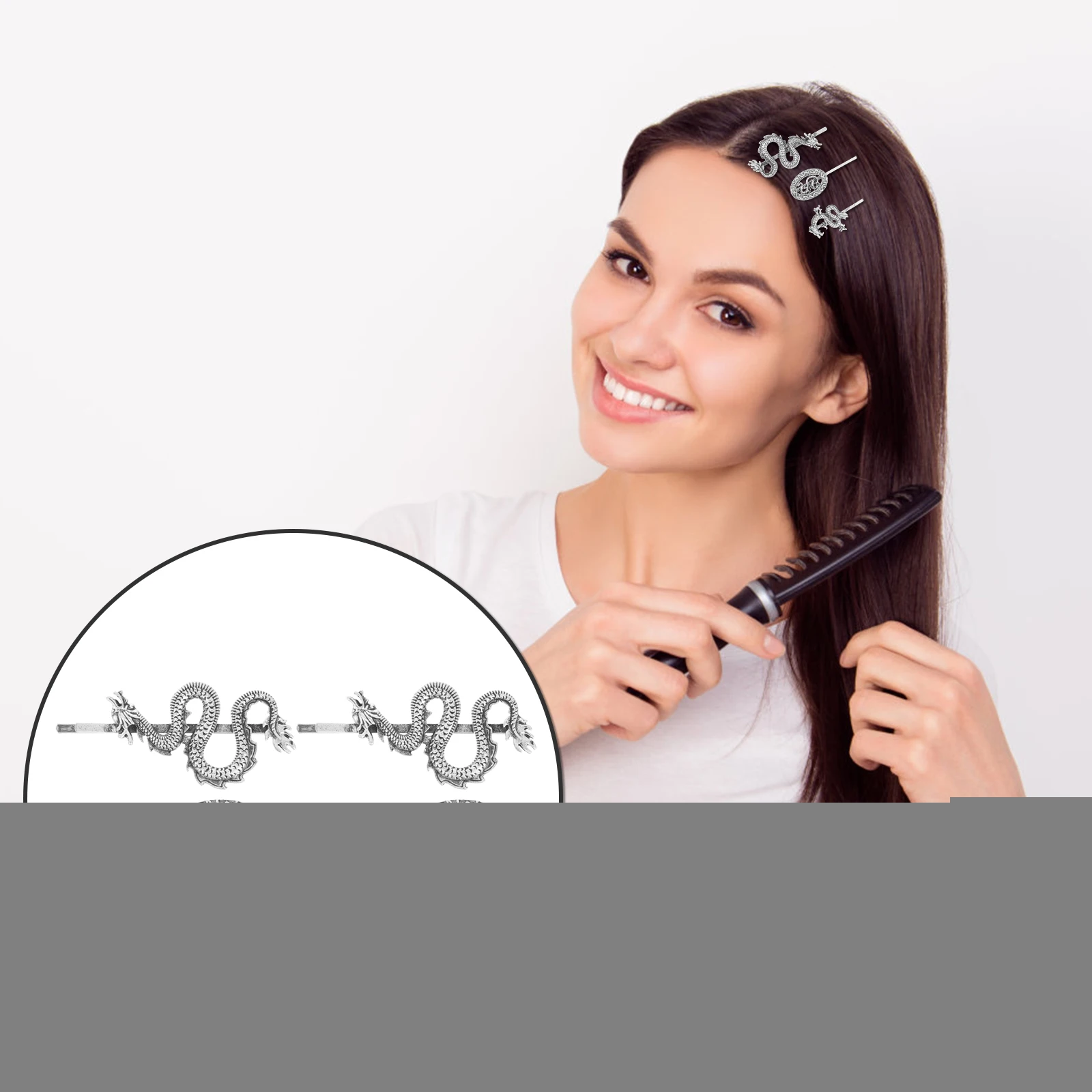 6Pcs Dragon Punk Barrettes Punk Hairpins Metal Girls Hair Girls Hair Clips Clips Barrettes Silver Hairstyle Accessories
6Pcs Dragon Punk Barrettes Punk Hairpins Metal Girls Hair Girls Hair Clips Clips Barrettes Silver Hairstyle Accessories