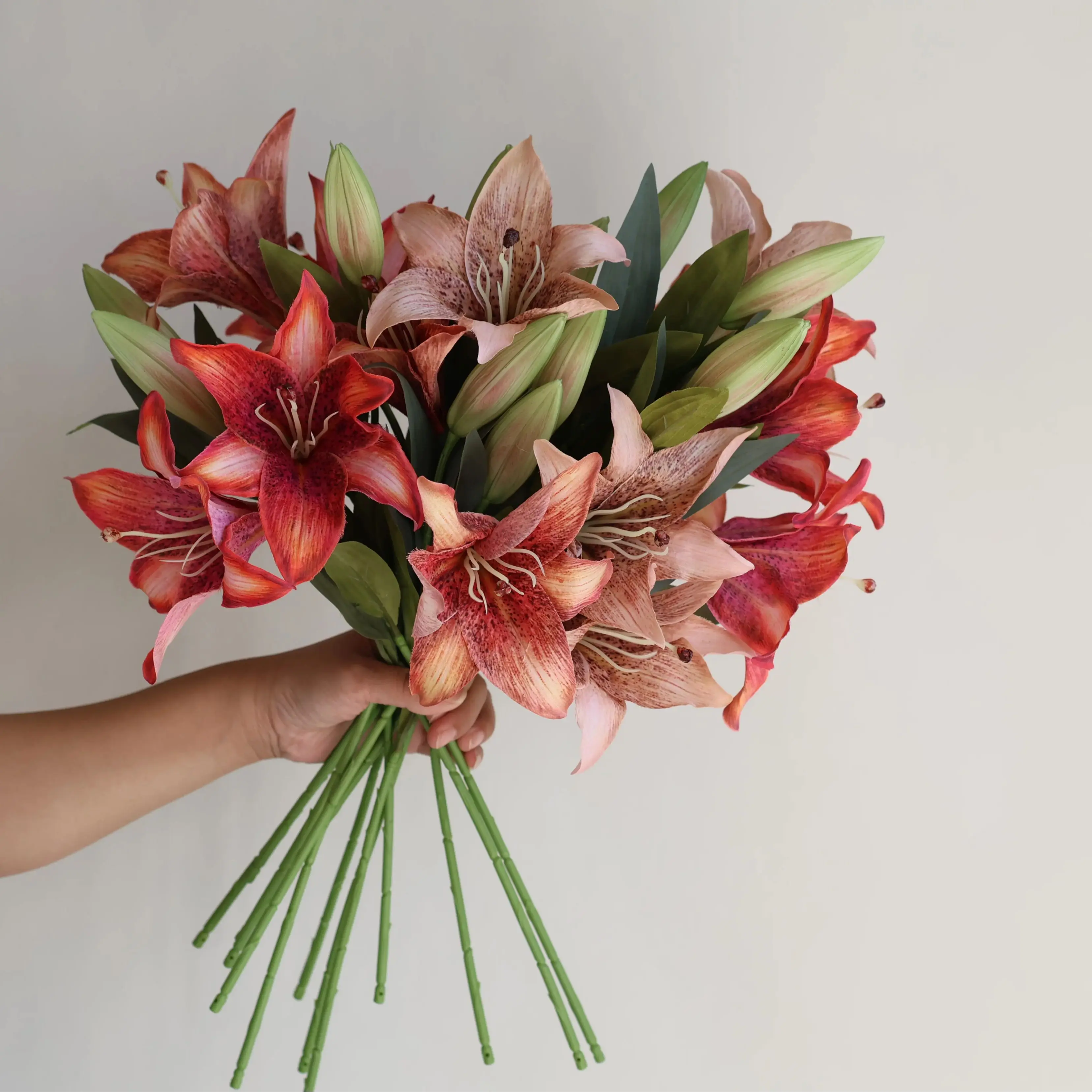 Fall Beige Brown Orange Fake Tiger Lilies, Autumn Artificial Flowers, DIY Home Wedding Table Kitchen Decors, Holiday Gifts
Fall Beige Brown Orange Fake Tiger Lilies, Autumn Artificial Flowers, DIY Home Wedding Table Kitchen Decors, Holiday Gifts