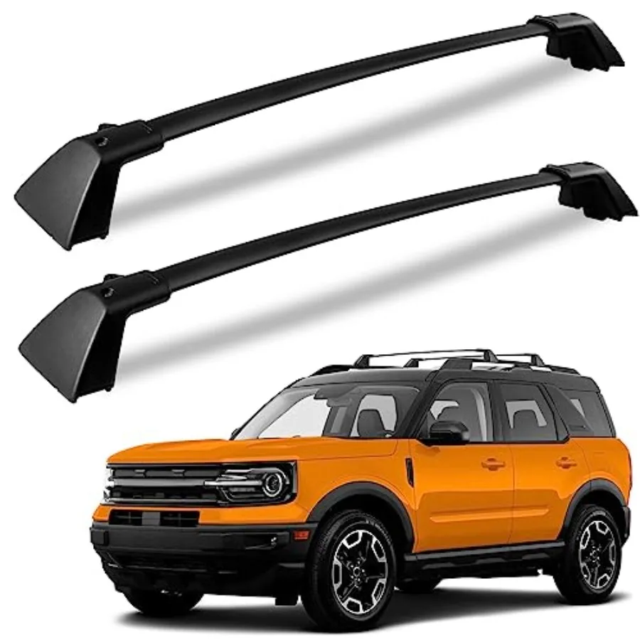 Off-Road Roof Racks Cross Bars for Ford Bronco Sport 2021-2026,Heavy Duty Aluminum, Black, 265lbs Load Capacity
Off-Road Roof Racks Cross Bars for Ford Bronco Sport 2021-2026,Heavy Duty Aluminum, Black, 265lbs Load Capacity