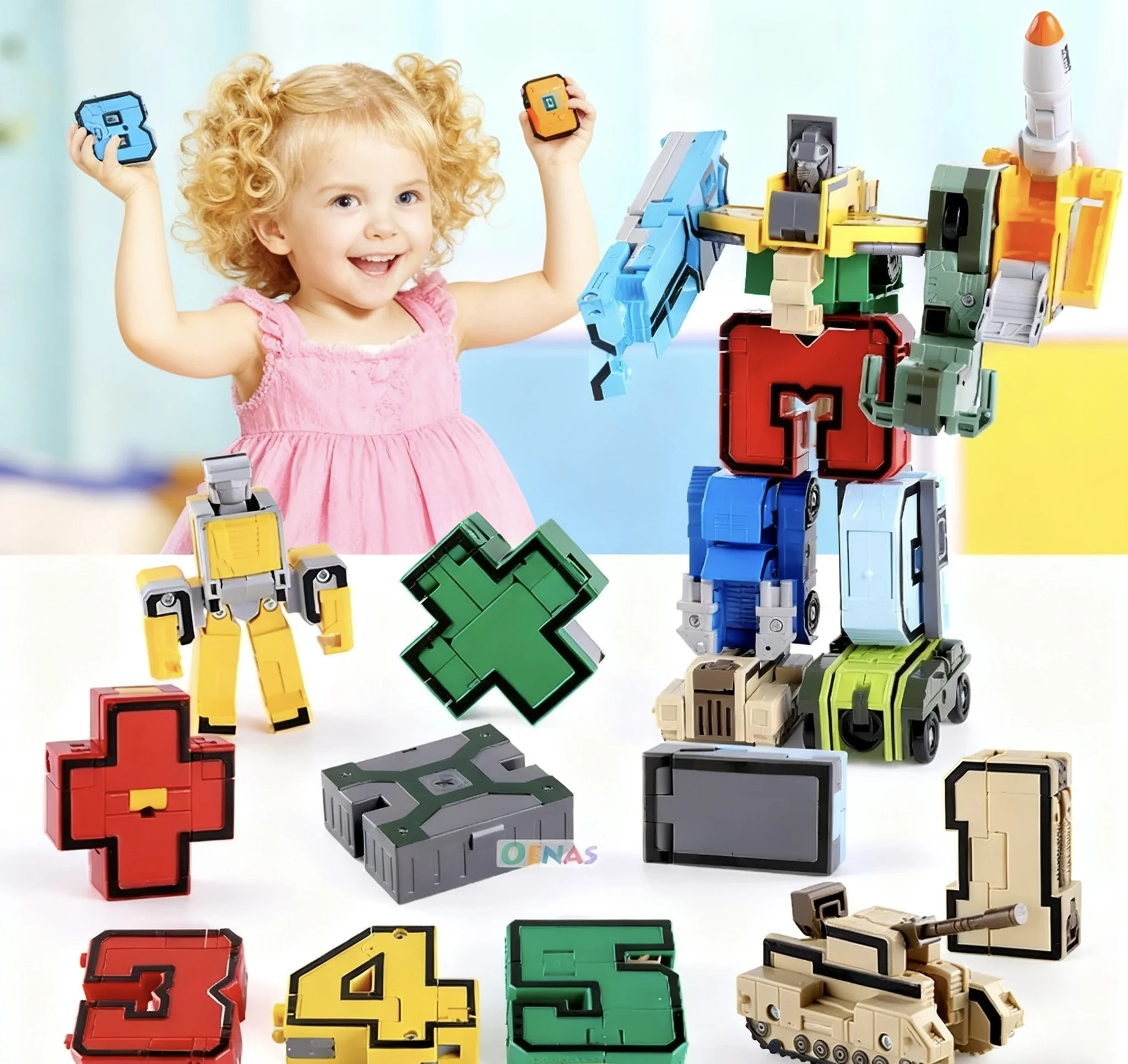 Educational Number Transformation Robot Building Blocks for Boys 3-6 Years Old, DIY Assembly Toy, Birthday Gift
Educational Number Transformation Robot Building Blocks for Boys 3-6 Years Old, DIY Assembly Toy, Birthday Gift