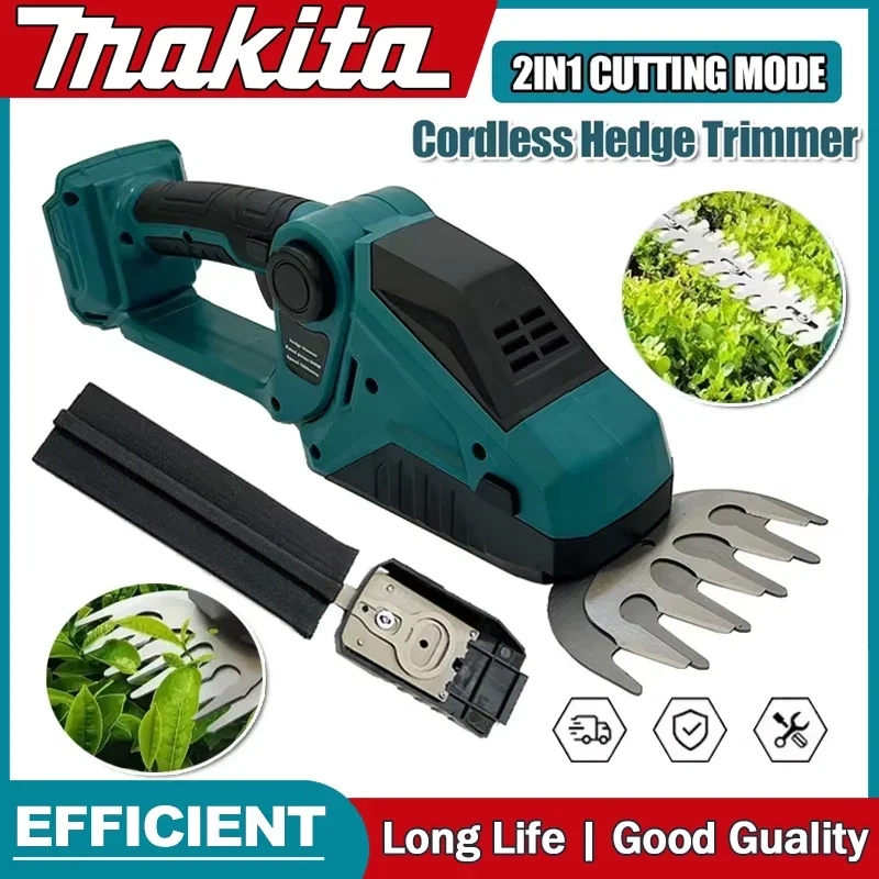 Makita Cordless Hedge Trimmer 2-in-1 Mini Handheld Electric Grass Shears Operated Shrubbery Trimmer for Garden 18V Battery
Makita Cordless Hedge Trimmer 2-in-1 Mini Handheld Electric Grass Shears Operated Shrubbery Trimmer for Garden 18V Battery