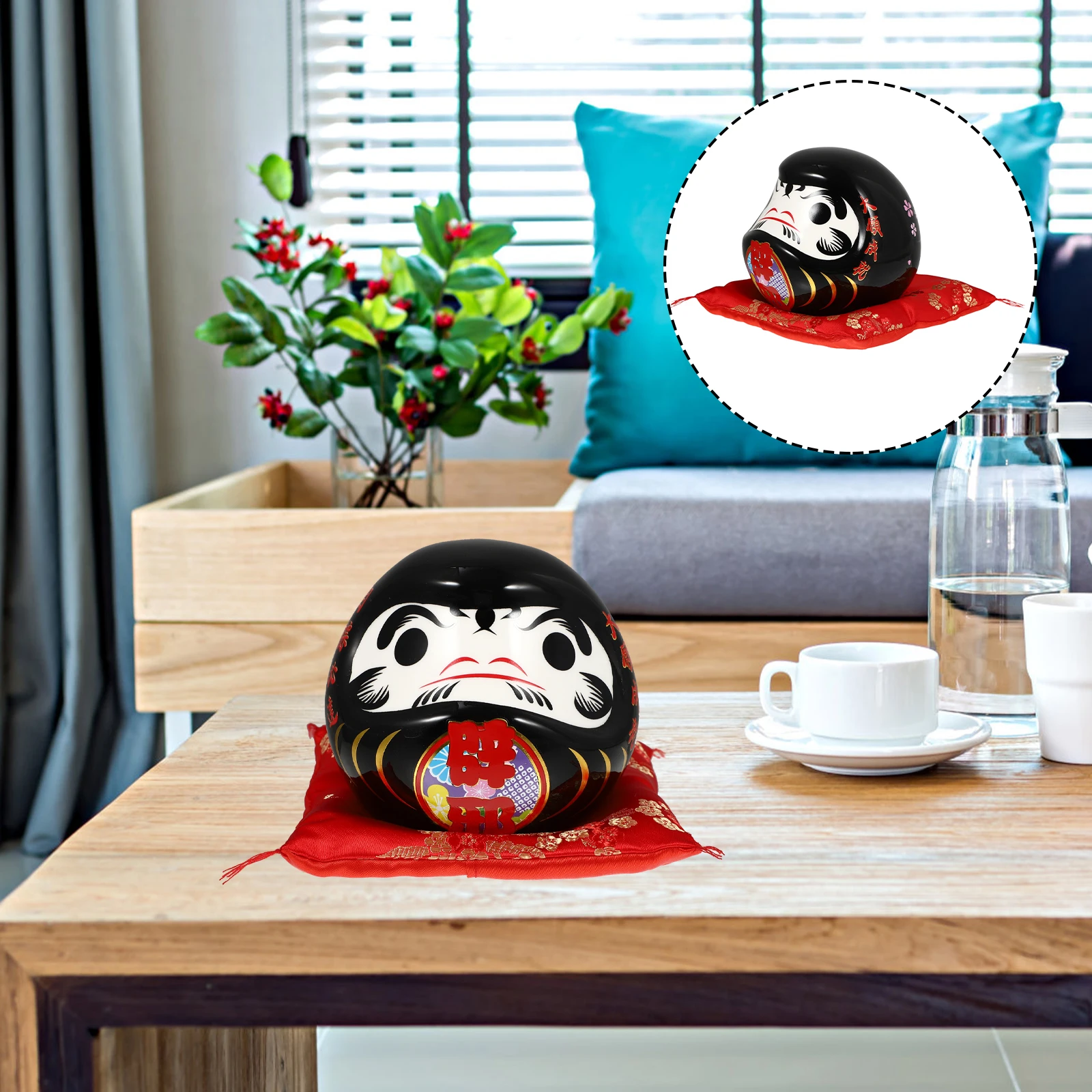 1Pcs Daruma Ceramic Money Saving Box Cute Cartoon Coin Jar Home Saving Pot Decorative Desktop Storage Coin Tank 
1Pcs Daruma Ceramic Money Saving Box Cute Cartoon Coin Jar Home Saving Pot Decorative Desktop Storage Coin Tank