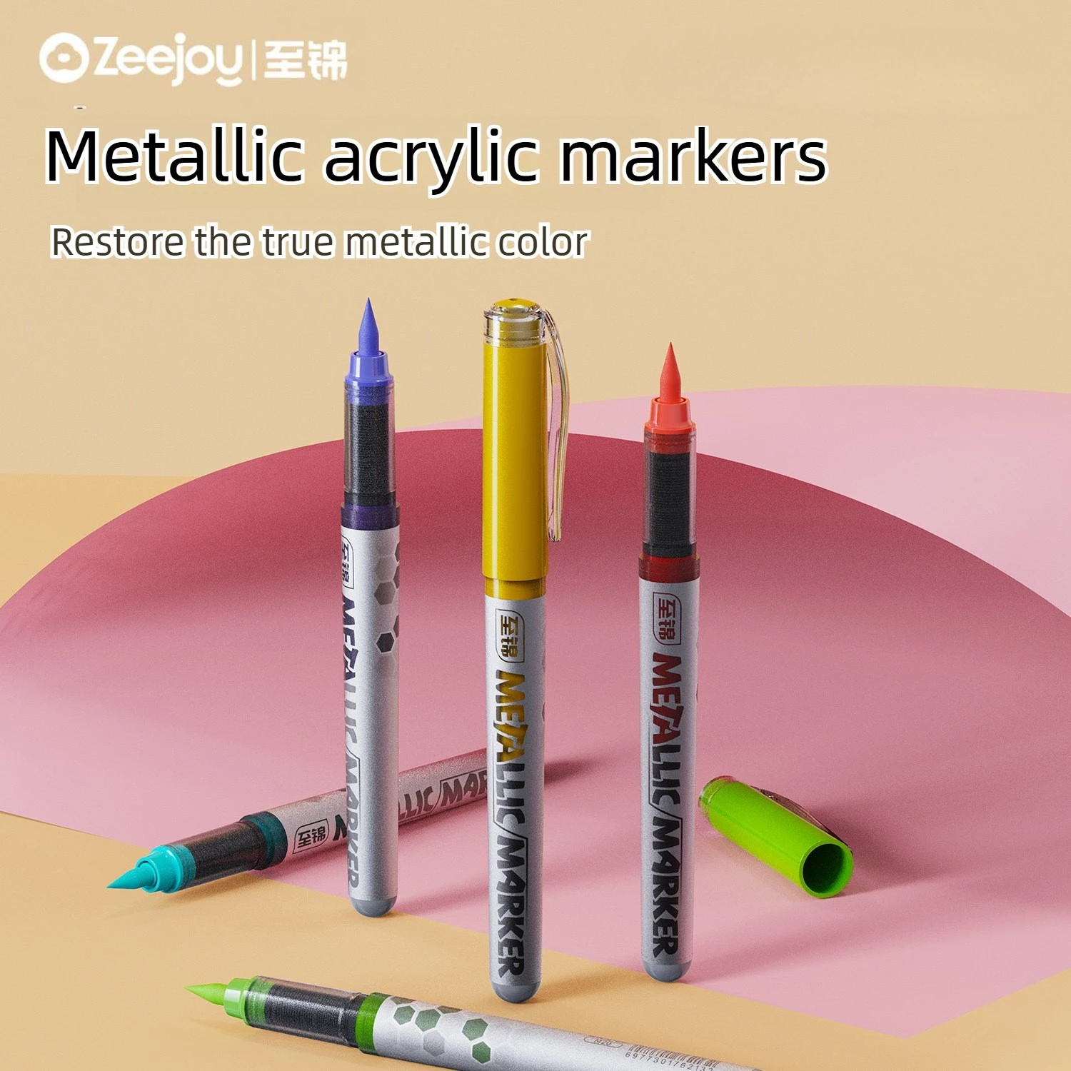 ZEEJOY 12/1 Colors Glitter Metallic Liquid Acrylic Markers Non-Bleed Layerable Fine Tip Art School Office Supplies Stationery
ZEEJOY 12/1 Colors Glitter Metallic Liquid Acrylic Markers Non-Bleed Layerable Fine Tip Art School Office Supplies Stationery