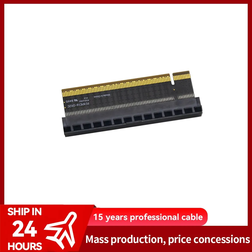 180 Degree PCI-E 4.0 16X Male to Female Right angle adapter for Computer Graphic card motherboard connection
180 Degree PCI-E 4.0 16X Male to Female Right angle adapter for Computer Graphic card motherboard connection