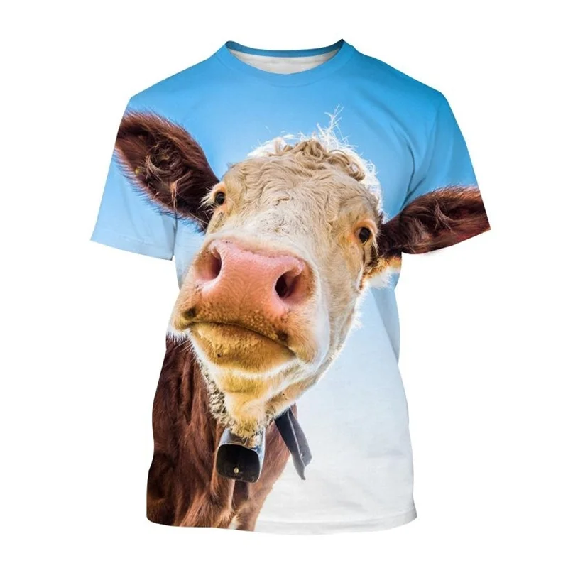 Мужская футболка с 3D принтом Funnny Cow Animal, популярная уличная футболка в стиле Харадзюку с короткими рукавами, уличная футболка большого размера, мужская детская одежда
Мужская футболка с 3D принтом Funnny Cow Animal, популярная уличная футболка в стиле Харадзюку с короткими рукавами, уличная футболка большого размера, мужская детская одежда