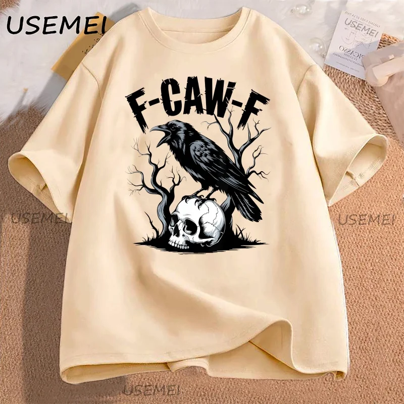 Funny Raven Design Tshirt Retro Crow Gothic T Shirt Casual Cotton Short Sleeve Women's Clothing Streetwear Halloween T-shirt
Funny Raven Design Tshirt Retro Crow Gothic T Shirt Casual Cotton Short Sleeve Women's Clothing Streetwear Halloween T-shirt