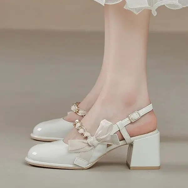 Baotou Sandals Women's Summer 2025 New with Skirt Thick Heel Mary Jane Single Shoes
Baotou Sandals Women's Summer 2025 New with Skirt Thick Heel Mary Jane Single Shoes