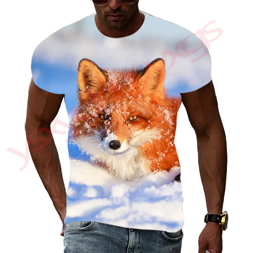 New Trend Abstract Animal Fox Graphic Men T-Shirts Interesting 3D Print Hip Hop Personality Round Neck Tees Short Sleeve Tops
New Trend Abstract Animal Fox Graphic Men T-Shirts Interesting 3D Print Hip Hop Personality Round Neck Tees Short Sleeve Tops
