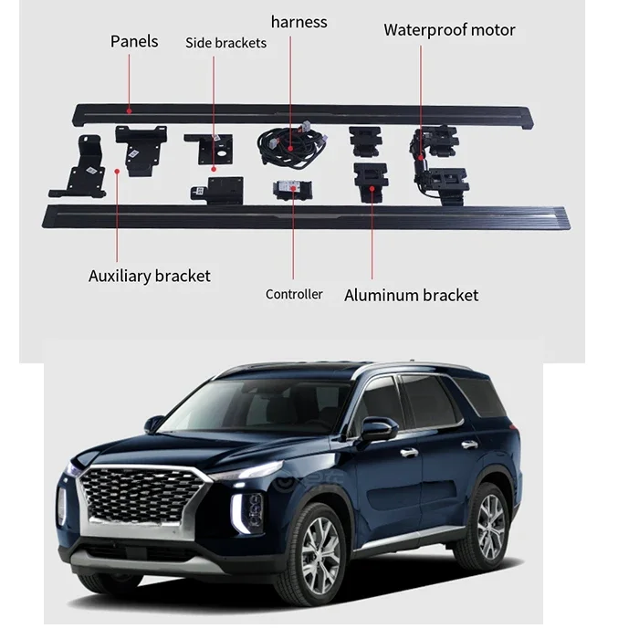 New 2025PALISADE Automatic Foot Step Electric Sliding Steps Pedal Side Step Running Board Carton Packaging Aluminum Alloy 2 Sets
New 2025PALISADE Automatic Foot Step Electric Sliding Steps Pedal Side Step Running Board Carton Packaging Aluminum Alloy 2 Sets