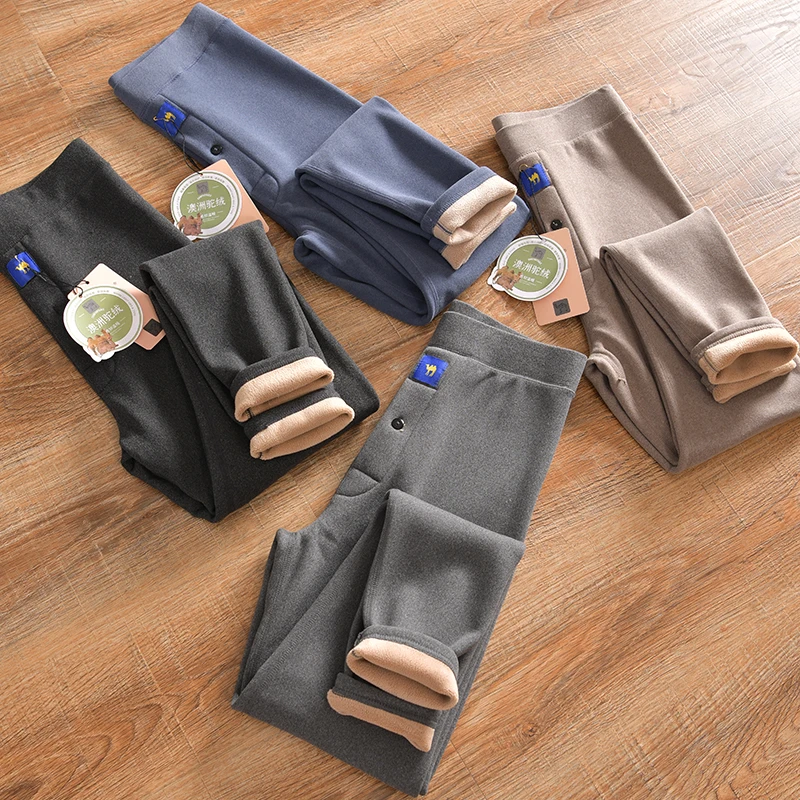 Men's Winter Thickened Warm Fleece Lined High Elasticity Tight Fit Base Layer Pants Double Layer mid Waist Simple Style
Men's Winter Thickened Warm Fleece Lined High Elasticity Tight Fit Base Layer Pants Double Layer mid Waist Simple Style