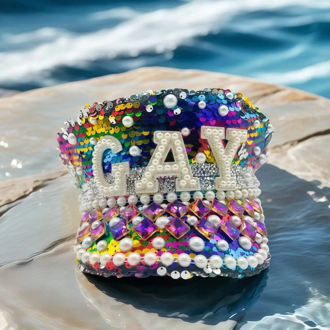 HongLuan красочная шляпа капитана для геев со стразами для женского фестиваля Burning Man, винтажные военные аксессуары, кепка для мужчин
HongLuan красочная шляпа капитана для геев со стразами для женского фестиваля Burning Man, винтажные военные аксессуары, кепка для мужчин