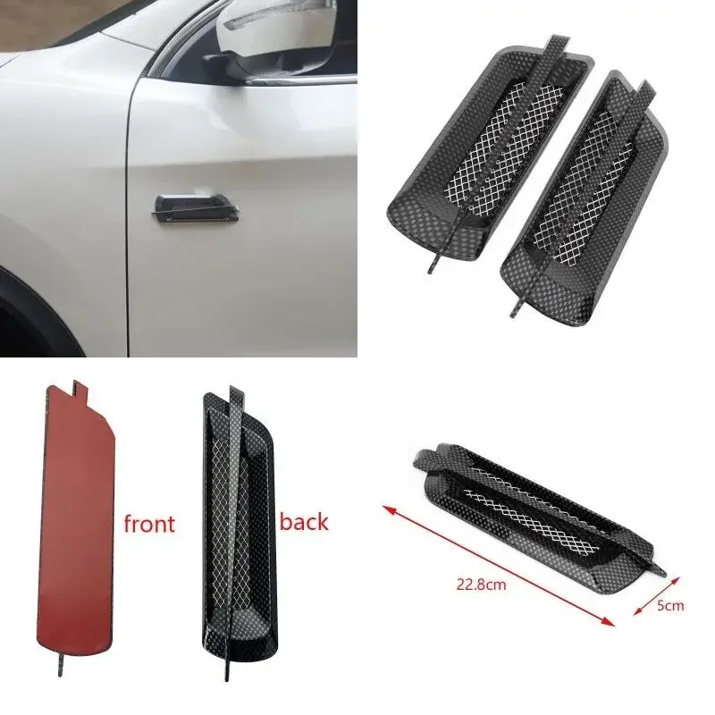 Universal Car Automobiles Front Fender Side Vent Air Flow Trim Stick Cover Carbon Fiber Look Accessories Exterior ABS Plastic
Universal Car Automobiles Front Fender Side Vent Air Flow Trim Stick Cover Carbon Fiber Look Accessories Exterior ABS Plastic