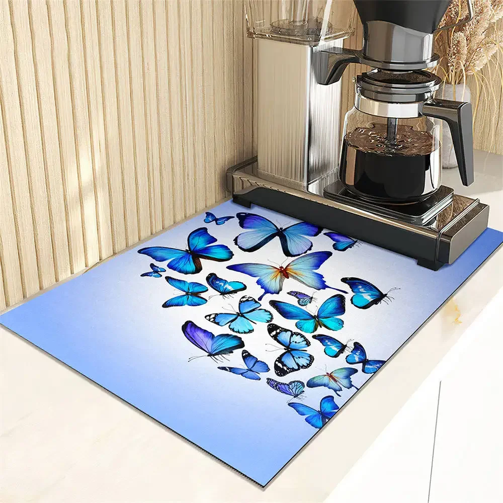 Blue Cuet Butterfly Pattern Dish Drying Mat Super Absorbent Kitchen Counter Drain Pad Tableware Cup Bottle Sink Waterproof Mat
Blue Cuet Butterfly Pattern Dish Drying Mat Super Absorbent Kitchen Counter Drain Pad Tableware Cup Bottle Sink Waterproof Mat