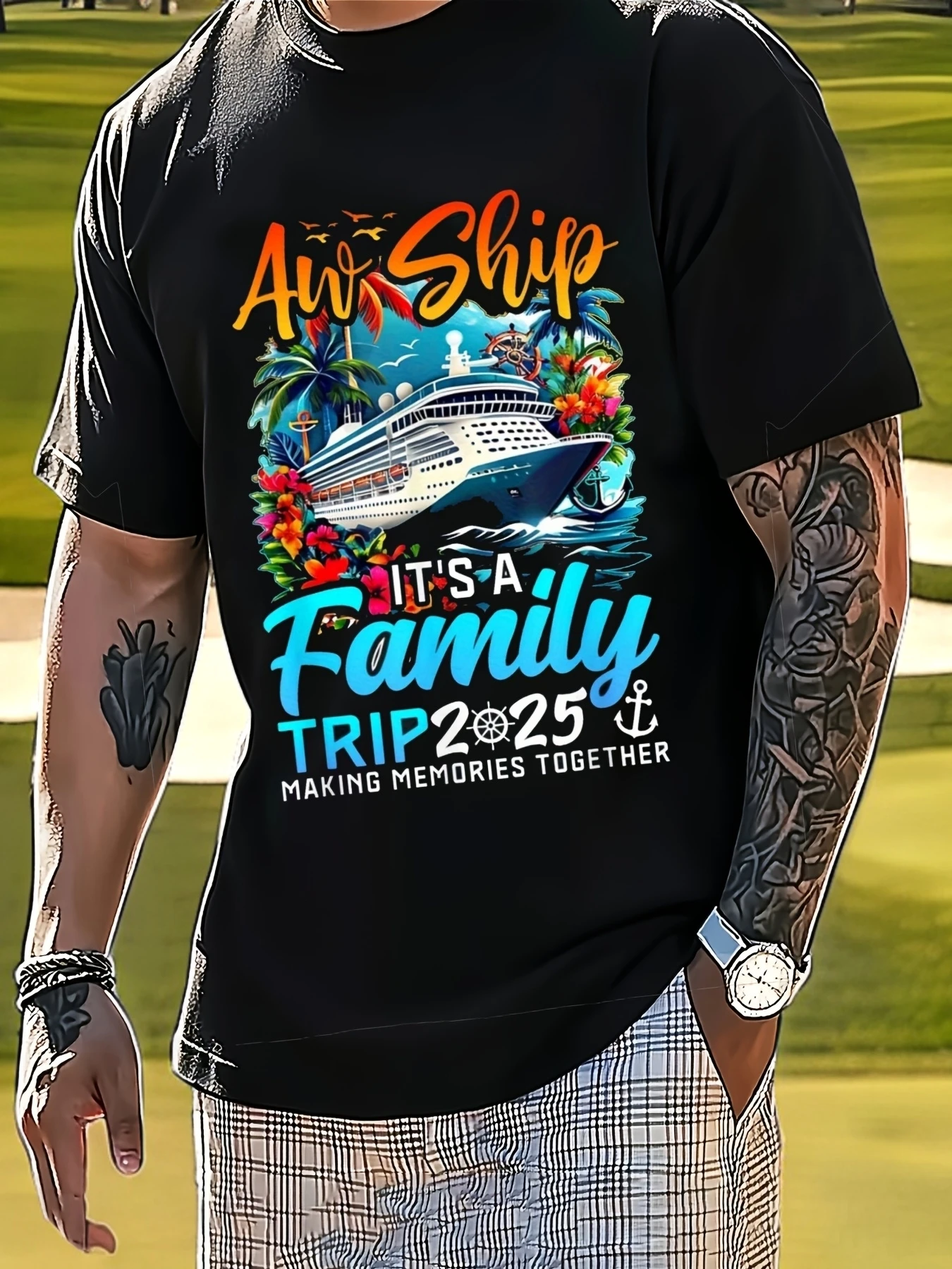 Aw Ship It's A Family Trip 2025 Cruise Graphic Tee – Super Soft & Breathable Cotton
Aw Ship It's A Family Trip 2025 Cruise Graphic Tee – Super Soft & Breathable Cotton