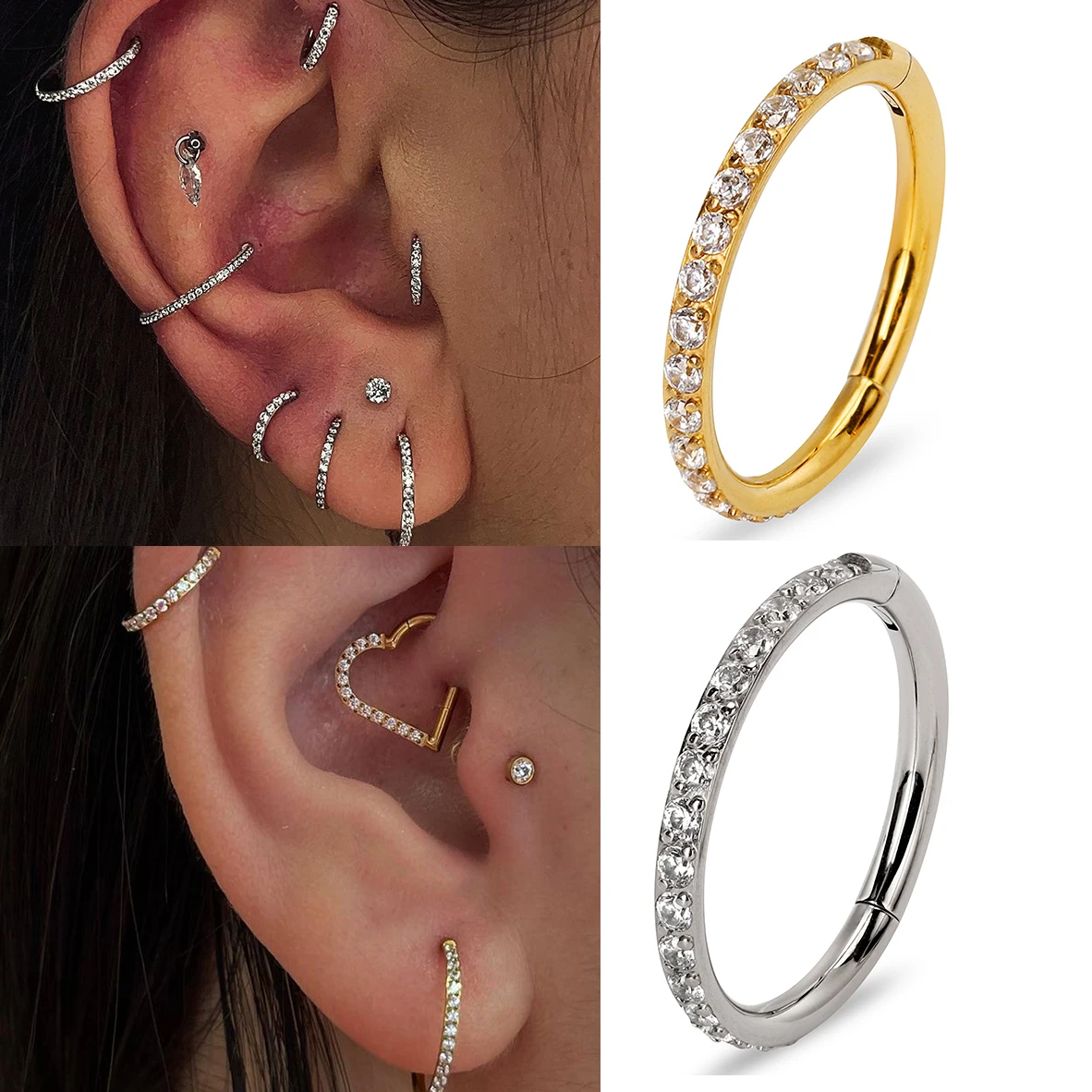 1PCS Conch Rings Daith Earrings Hoop Clicker G23 Titanium Nose Piercing Cartilage Hoop 18G 16G Helix Tragus Body Jewelry Gift
1PCS Conch Rings Daith Earrings Hoop Clicker G23 Titanium Nose Piercing Cartilage Hoop 18G 16G Helix Tragus Body Jewelry Gift