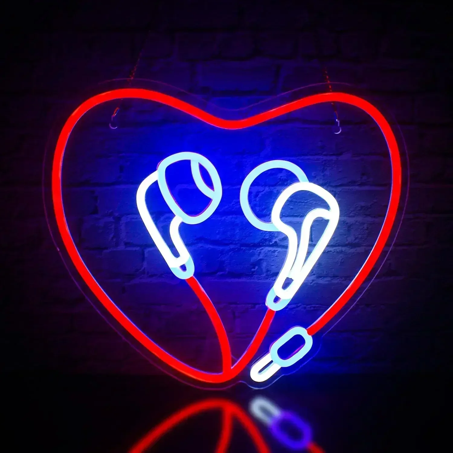 Heart Shaped Headphone Neon Sign, Led Neon Light for Wall Decor, Usb Sign for Bedroom Home Christmas Party Decoration Teens Gift
Heart Shaped Headphone Neon Sign, Led Neon Light for Wall Decor, Usb Sign for Bedroom Home Christmas Party Decoration Teens Gift