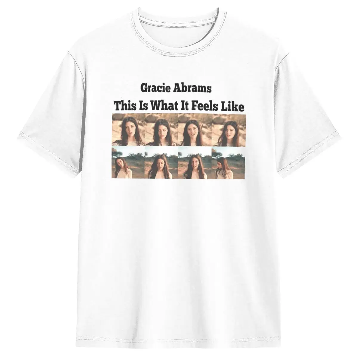 Men Gracie Abrams T-Shirts This Is What It Feels Like black Pure Cotton Top Tees Short Sleeve T Shirt O-Neck Tee Shirt
Men Gracie Abrams T-Shirts This Is What It Feels Like black Pure Cotton Top Tees Short Sleeve T Shirt O-Neck Tee Shirt