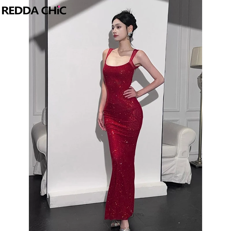 REDDACHiC Роскошное вечернее платье со стразами и открытой спиной на бретельках с квадратным вырезом, облегающее длинное платье макси, вечерняя официальная женская одежда
REDDACHiC Роскошное вечернее платье со стразами и открытой спиной на бретельках с квадратным вырезом, облегающее длинное платье макси, вечерняя официальная женская одежда