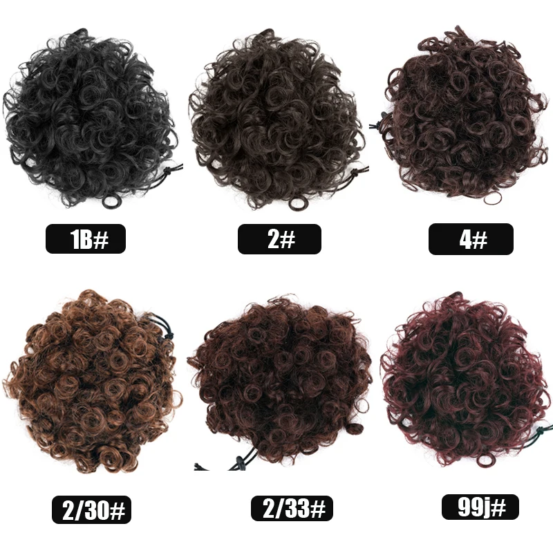 1Pc Afro Puff Drawstring Ponytail Short Kinky Curly Afro Ponytail Synthetic Hair Puffs Afro Bun Ponytail for Black Women
1Pc Afro Puff Drawstring Ponytail Short Kinky Curly Afro Ponytail Synthetic Hair Puffs Afro Bun Ponytail for Black Women