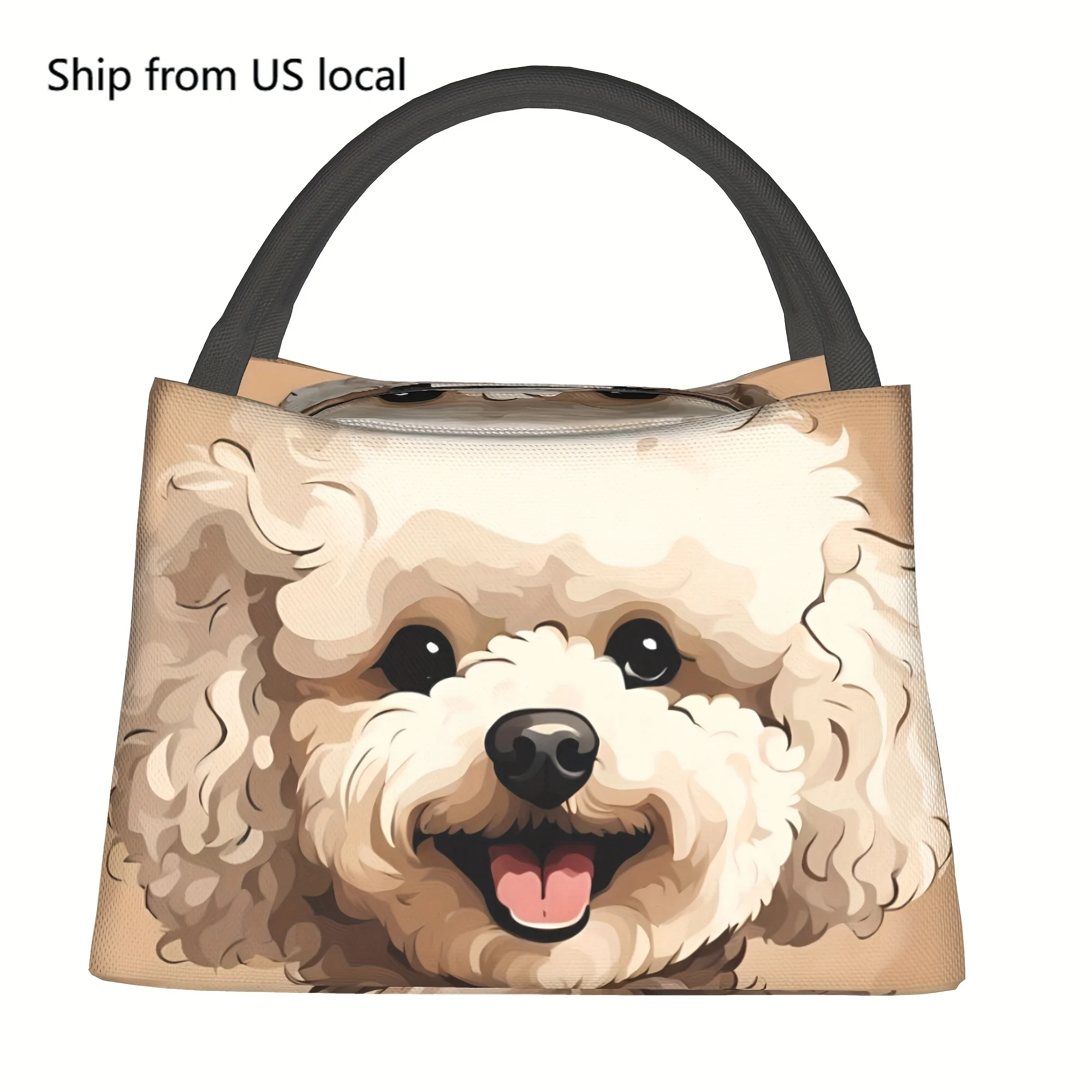 1pc Cute Poodle Design Insulated Lunch Bag - Portable Reusable Cooler Tote for Camping, Beach, Office & Home, Durable Polyester
1pc Cute Poodle Design Insulated Lunch Bag - Portable Reusable Cooler Tote for Camping, Beach, Office & Home, Durable Polyester