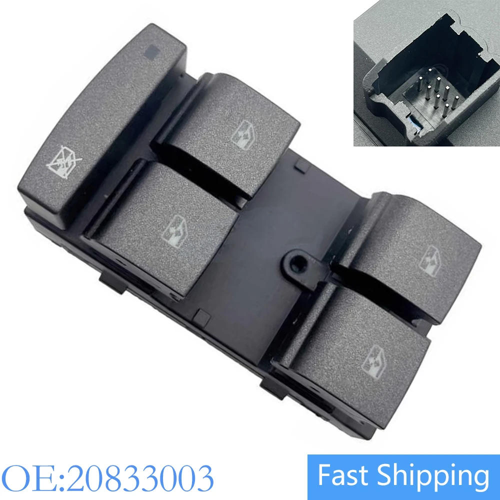 LHD Driver Power Window Control Switch For Cadillac SRX 2010 2011 2012 2013 2014 2015 2016 20833003 Window Switch Driver Side
LHD Driver Power Window Control Switch For Cadillac SRX 2010 2011 2012 2013 2014 2015 2016 20833003 Window Switch Driver Side