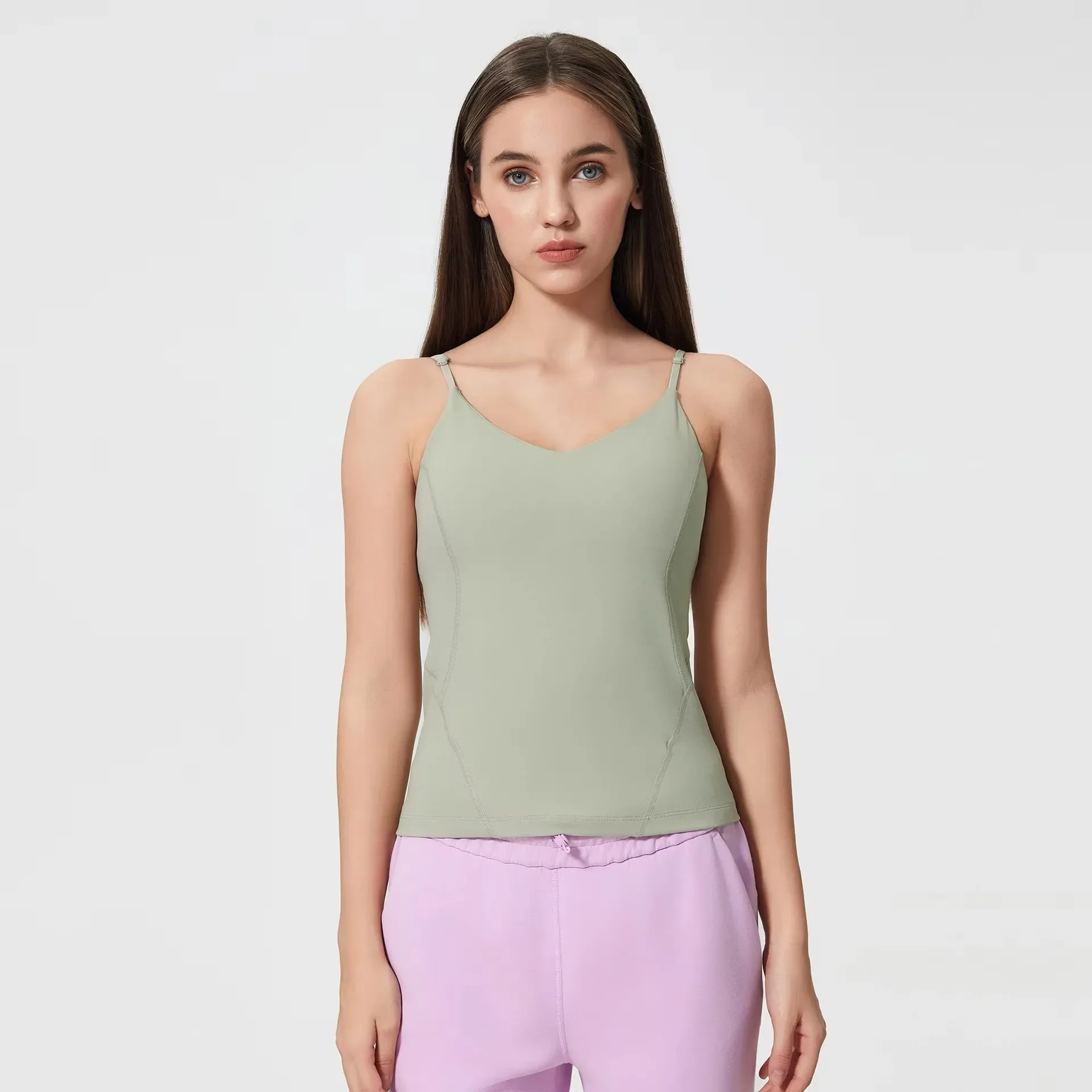 Lemon Naked Beauty Back Sling Sports Vest with Chest Cushion Women's Adjustable Shoulder Strap Slim Fitness Running Yoga Clothes
Lemon Naked Beauty Back Sling Sports Vest with Chest Cushion Women's Adjustable Shoulder Strap Slim Fitness Running Yoga Clothes