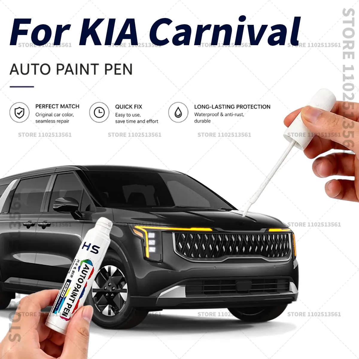 Car Touch Up Paint Pen Deep Scratch Repair Auto Paint Brush For KIA Carnival MPV Aurora black Silky silver Flare red Astra blue
Car Touch Up Paint Pen Deep Scratch Repair Auto Paint Brush For KIA Carnival MPV Aurora black Silky silver Flare red Astra blue