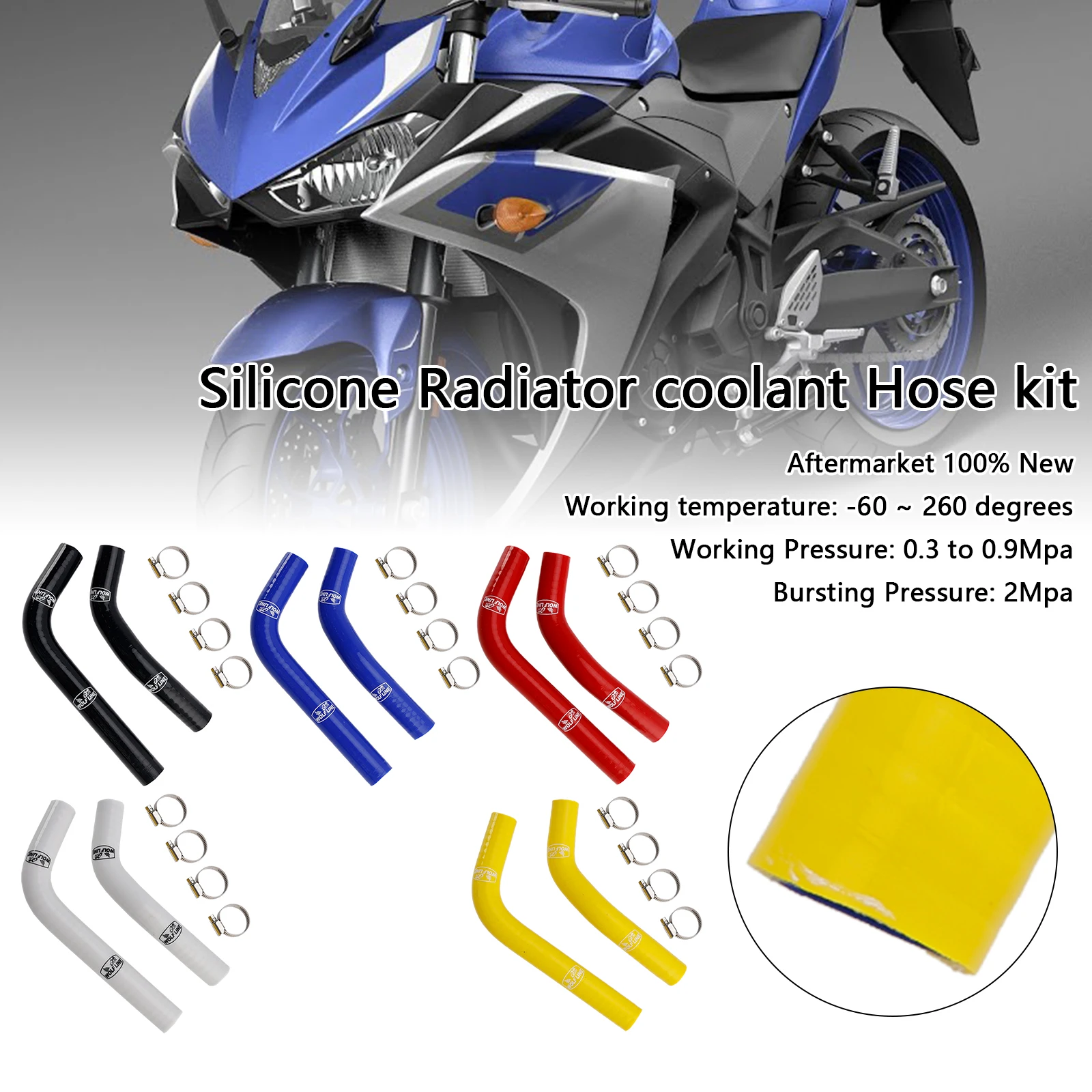 Topteng Silicone Radiator coolant Hose For Yamaha MT-03 MT-25 YZF R3 R25 2015-2024
Topteng Silicone Radiator coolant Hose For Yamaha MT-03 MT-25 YZF R3 R25 2015-2024