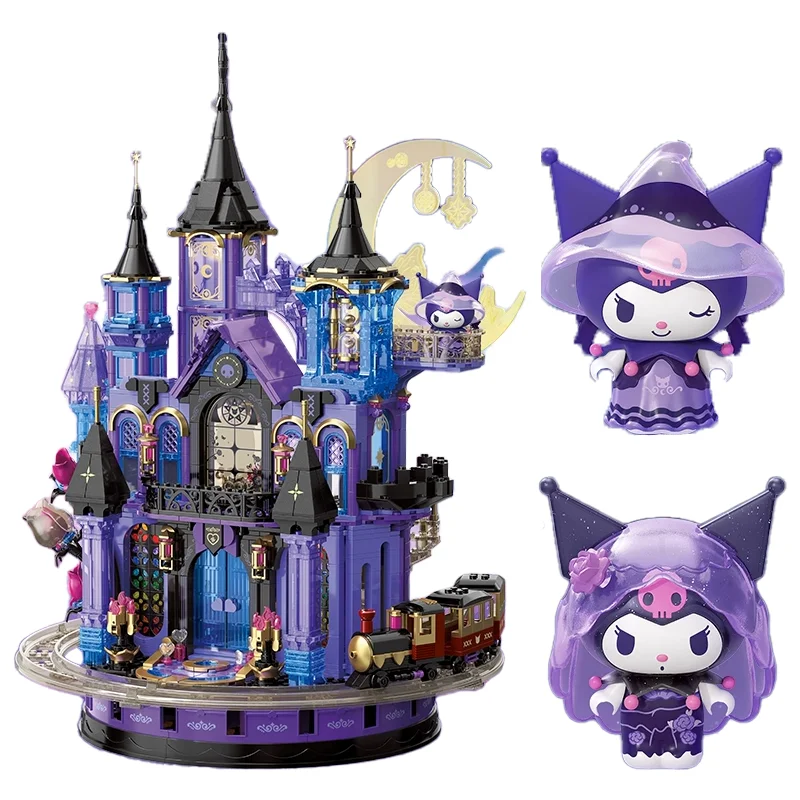 Строительные блоки Kuromi Sanrio, фиолетовый кристаллический замок, украшение для рабочего стола, головоломка, сборная модель игрушки, подарки на день рождения для детей
Строительные блоки Kuromi Sanrio, фиолетовый кристаллический замок, украшение для рабочего стола, головоломка, сборная модель игрушки, подарки на день рождения для детей