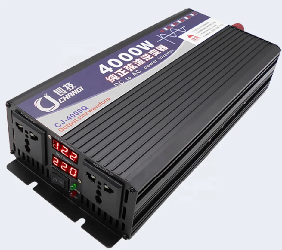 NEW 4000w Peak Power Inverter 100% Pure Sine Wave Inverter Dc 12v 24v 48v 60v to Ac 220v 110V Inverter
NEW 4000w Peak Power Inverter 100% Pure Sine Wave Inverter Dc 12v 24v 48v 60v to Ac 220v 110V Inverter
