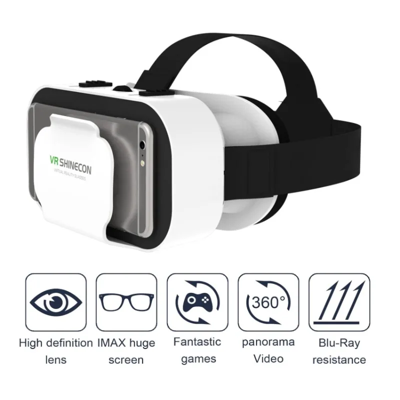 G05 3D VR SHINECON очки гарнитура с креплением на голову регулируемые очки виртуальной реальности VR для смартфонов Android 4,76 дюйма
G05 3D VR SHINECON очки гарнитура с креплением на голову регулируемые очки виртуальной реальности VR для смартфонов Android 4,76 дюйма
