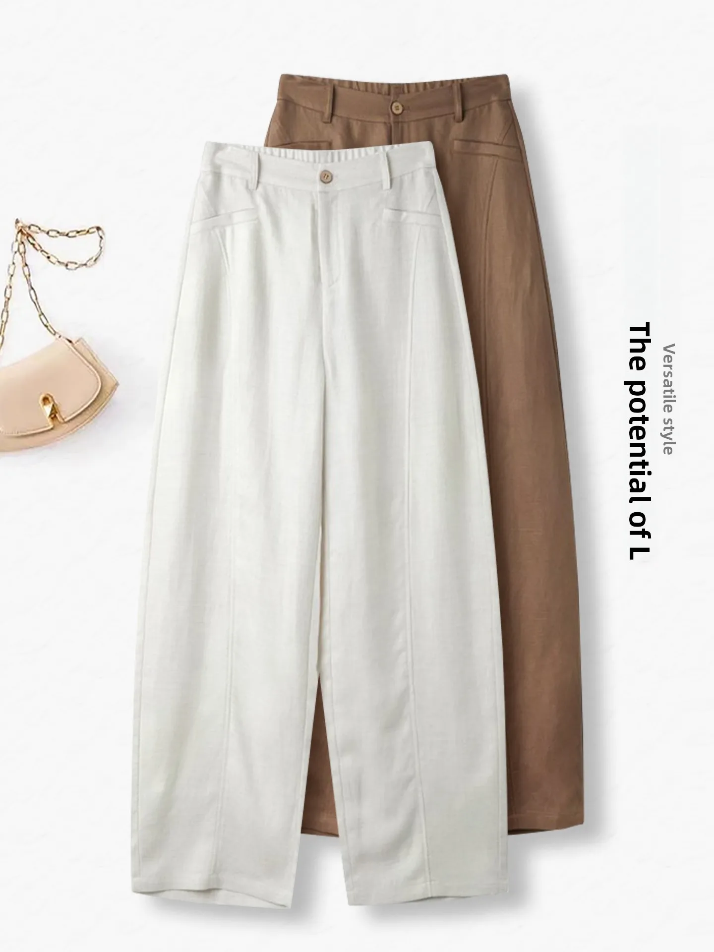 High Waist Loose Casual Linen Wide Leg Knife Pants Women Summer Thin New Popular Dreamy Elegant Straight Cut Pants
High Waist Loose Casual Linen Wide Leg Knife Pants Women Summer Thin New Popular Dreamy Elegant Straight Cut Pants