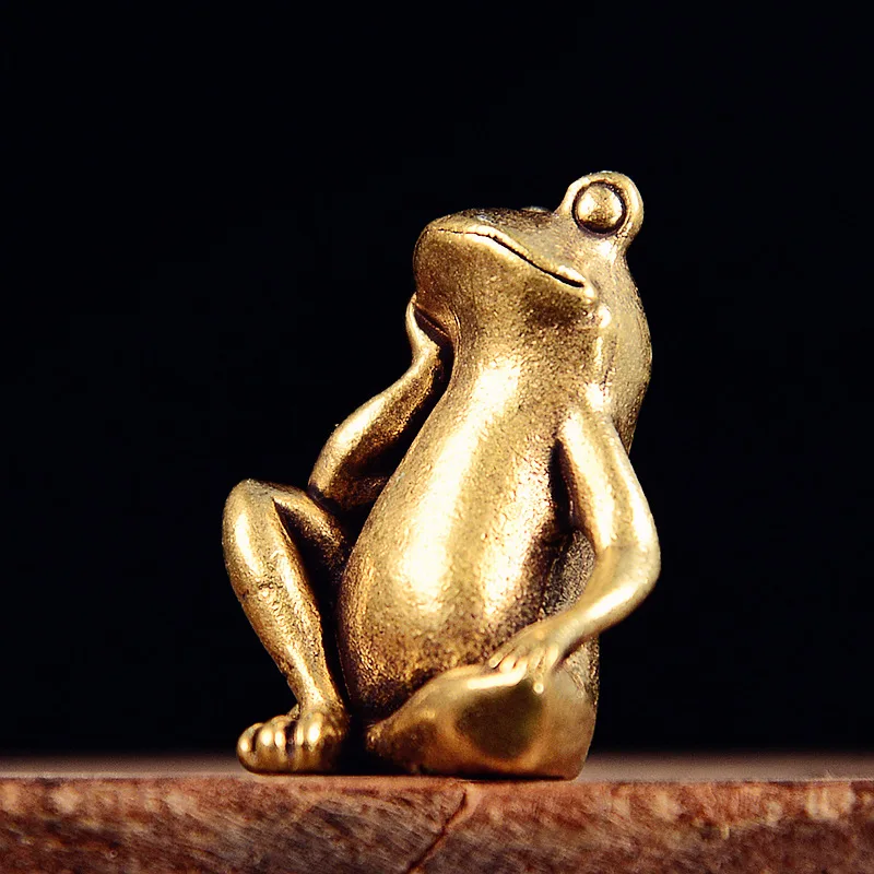 Creative Frog Ornament Decoration Brass Copperware Quacking Desktop Craft
Creative Frog Ornament Decoration Brass Copperware Quacking Desktop Craft
