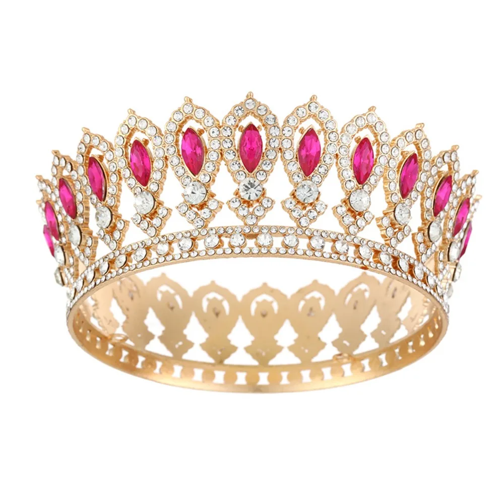 European Princess Queen Tiara Round Cake Decorations Baroque Pageant Crowns Hair Jewelry Sparkling Crystal Full Crown
European Princess Queen Tiara Round Cake Decorations Baroque Pageant Crowns Hair Jewelry Sparkling Crystal Full Crown