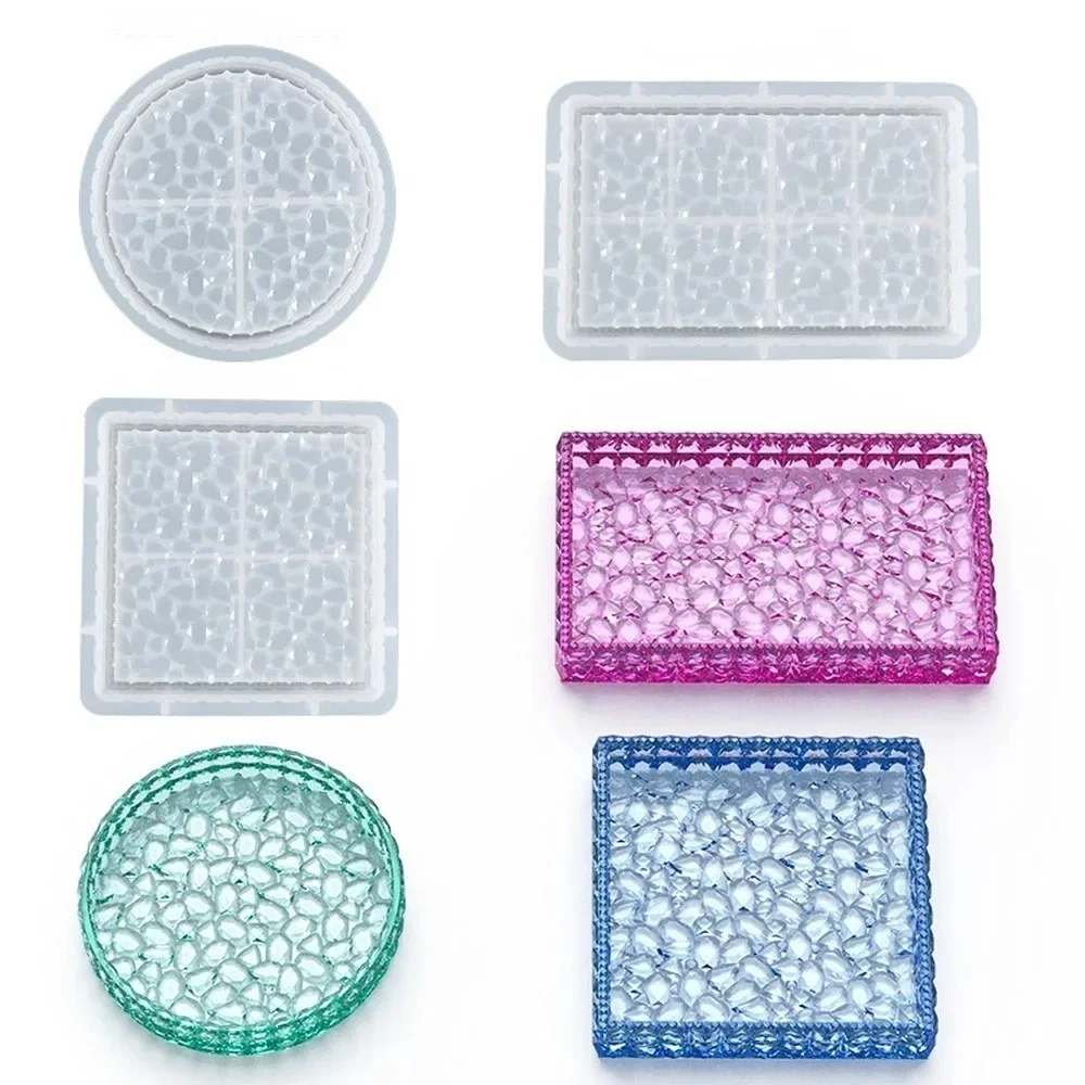3D Round Diamond Veins Resin Tray Silicone Molds DIY Craft Square Fruit Snack Plate Storage Box Epoxy Casting Mold Home Decor
3D Round Diamond Veins Resin Tray Silicone Molds DIY Craft Square Fruit Snack Plate Storage Box Epoxy Casting Mold Home Decor
