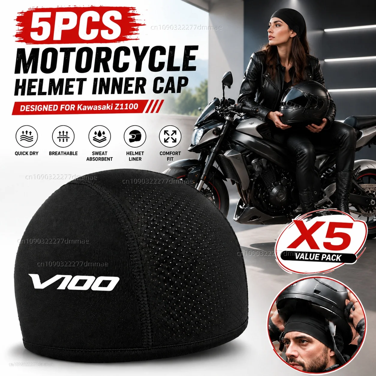 5pcs Motorcycle Helmet Inner Cap Hat Quick Dry Breathable Hat Racing Cap Rider Gear For Moto Guzzi V100 Series 2022-2024 Touring
5pcs Motorcycle Helmet Inner Cap Hat Quick Dry Breathable Hat Racing Cap Rider Gear For Moto Guzzi V100 Series 2022-2024 Touring