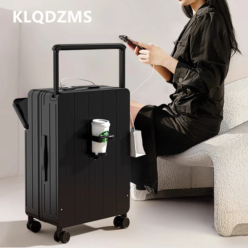 KLQDZMS USB Charging Suitcase 20"22"24"26 Inch ABS+PC Laptop Boarding Case Front Opening Trolley Case Handheld Travel Luggage
KLQDZMS USB Charging Suitcase 20"22"24"26 Inch ABS+PC Laptop Boarding Case Front Opening Trolley Case Handheld Travel Luggage