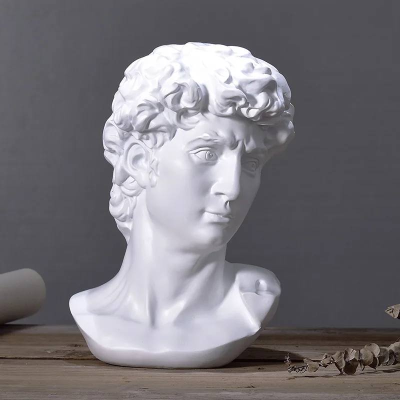 15cm David Statue Head Portraits Mini Gypsum Michelangelo Home Decoration Resin Art Craft Sketch Practice Room Decor sculpture
15cm David Statue Head Portraits Mini Gypsum Michelangelo Home Decoration Resin Art Craft Sketch Practice Room Decor sculpture