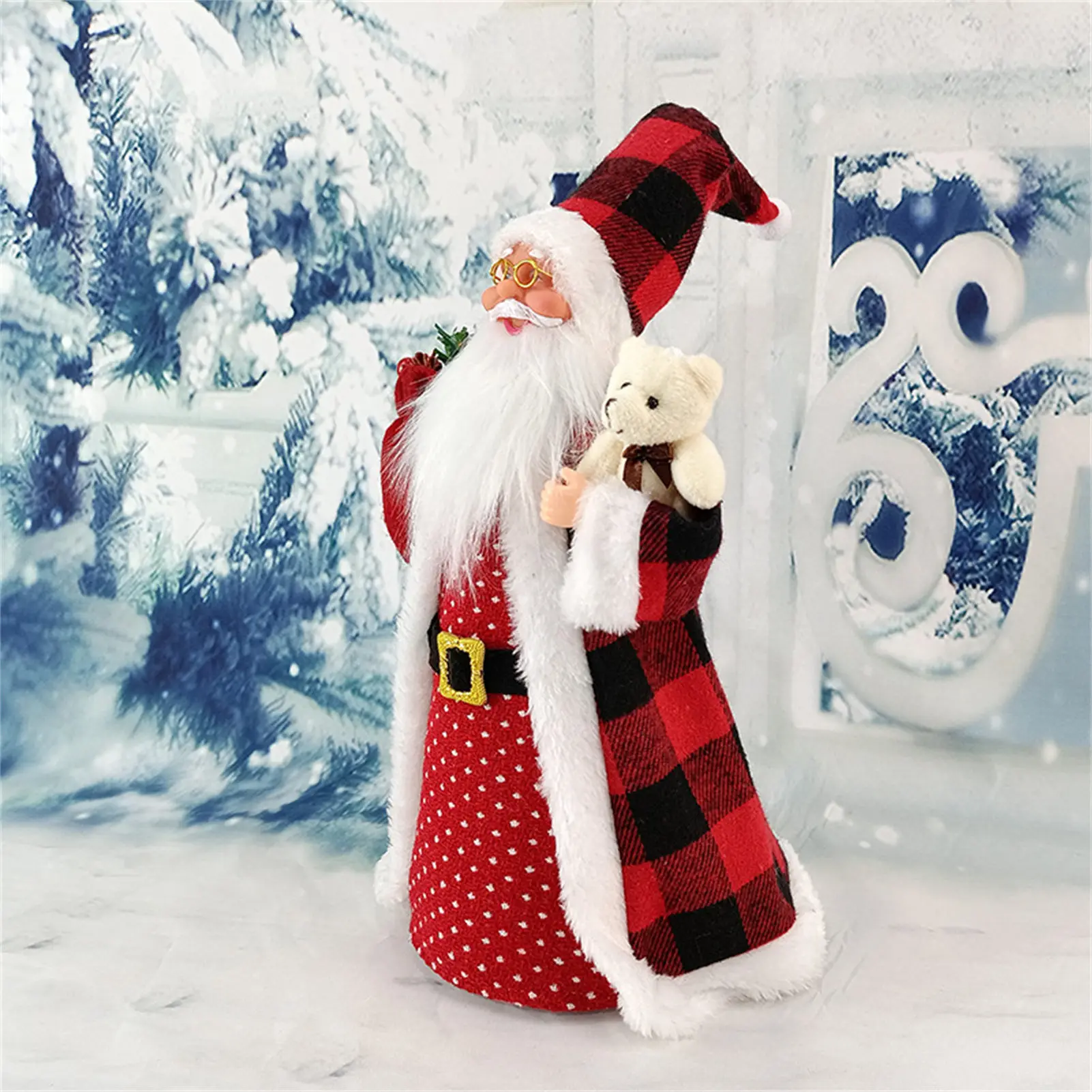 12inch Christmas Tree Topper Creative Gift Santa Claus Ornament 2025 Xmas Eve Navidad New Year Home Decoration Props
12inch Christmas Tree Topper Creative Gift Santa Claus Ornament 2025 Xmas Eve Navidad New Year Home Decoration Props