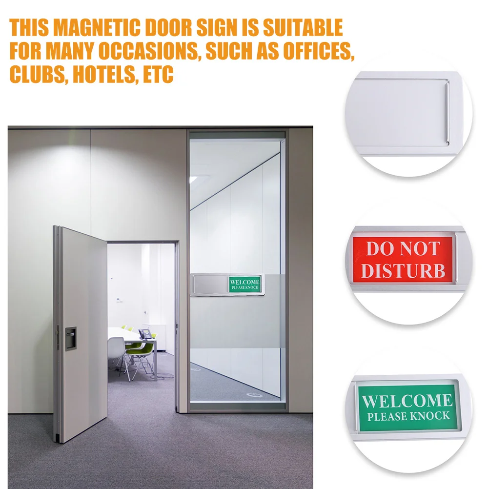 4Pcs Privacy Door Sign Durable Aluminum Magnetic Easy Mount Do Not Disturb Door Magnet Pendant Hotel Office Sign
4Pcs Privacy Door Sign Durable Aluminum Magnetic Easy Mount Do Not Disturb Door Magnet Pendant Hotel Office Sign