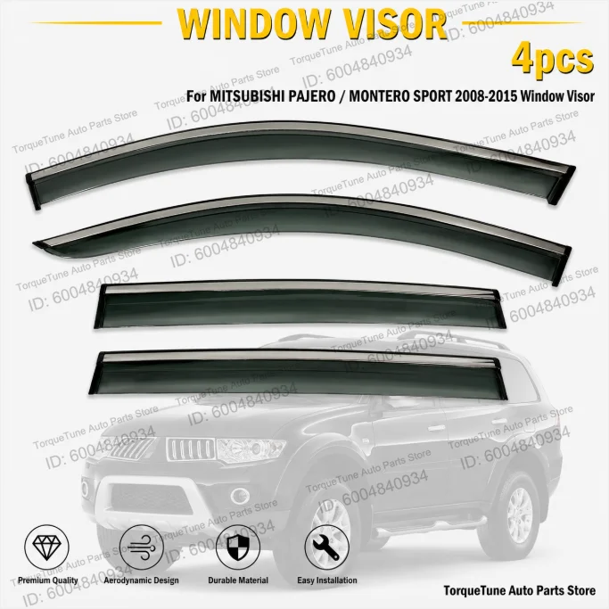 Direct Fit Premium Easy Installation Window Visor Wind Deflector For MITSUBISHI PAJERO MONTERO SPORT 2008-2015 Rain Guards
Direct Fit Premium Easy Installation Window Visor Wind Deflector For MITSUBISHI PAJERO MONTERO SPORT 2008-2015 Rain Guards