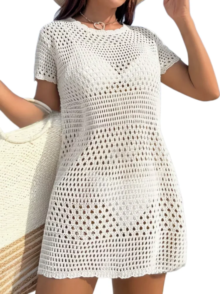 2026 European and American Plus-Size Women's Spring and Summer Vacation Style Beach Shirt Cover-Up Sexy Hollow-Out Pullover Knit Dress for Women
2026 European and American Plus-Size Women's Spring and Summer Vacation Style Beach Shirt Cover-Up Sexy Hollow-Out Pullover Knit Dress for Women