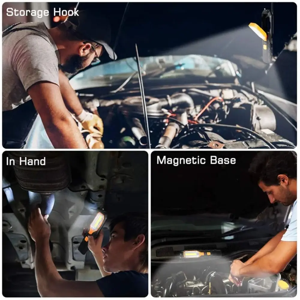 Compact Work Light Lightweight Plastic Hook Design Emergency Flashlight Energy Saving Bright Car Garage Mechanic Lamp Camping
Compact Work Light Lightweight Plastic Hook Design Emergency Flashlight Energy Saving Bright Car Garage Mechanic Lamp Camping