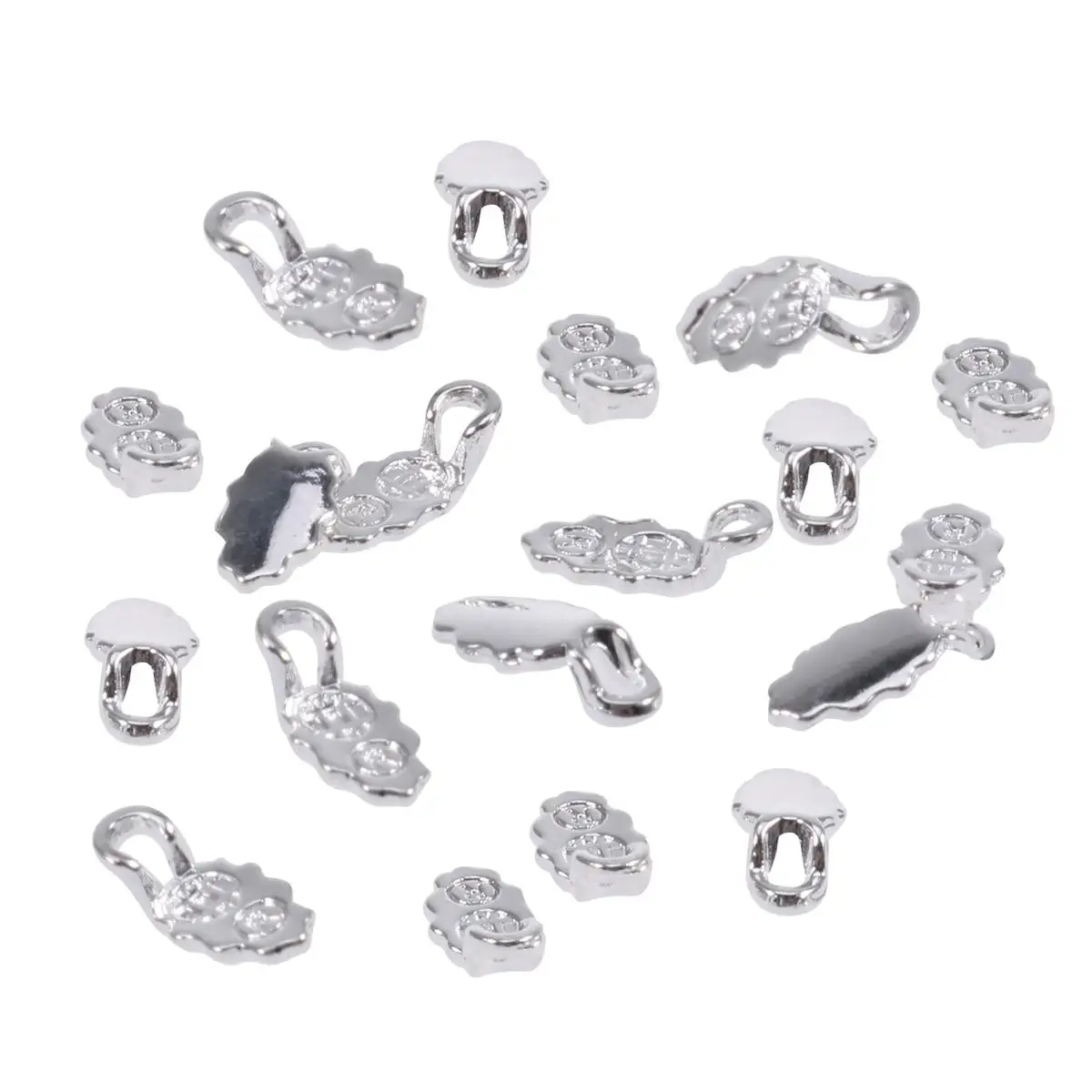 30 pcs Earring Silver DIY Accessories for Necklace Bracelet Making Glue on Pendants Jewelry Craft Flat Pad Bail
30 pcs Earring Silver DIY Accessories for Necklace Bracelet Making Glue on Pendants Jewelry Craft Flat Pad Bail